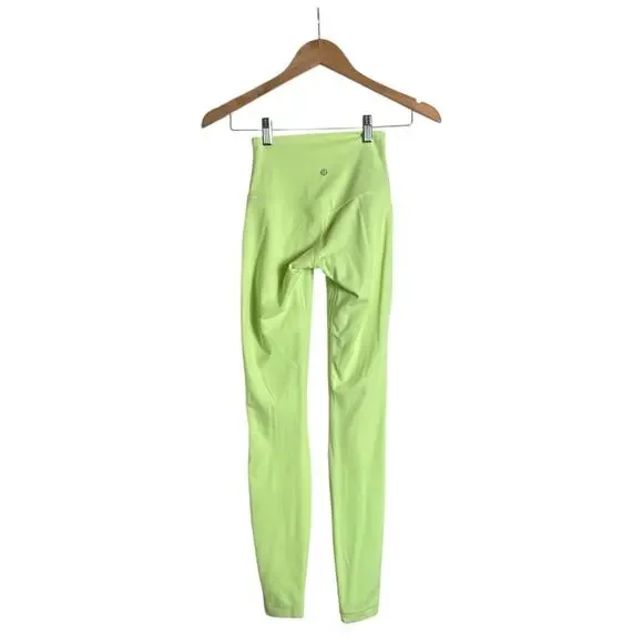 Lululemon Athletica Women Align High Waisted 27" Pants Yoga Fitness Size 2 Green - Picture 5 of 6